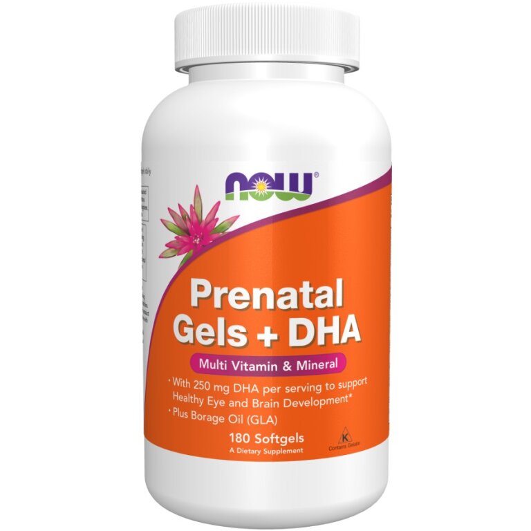 NOW Foods - Prenatal Gels + DHA - 180 softgels