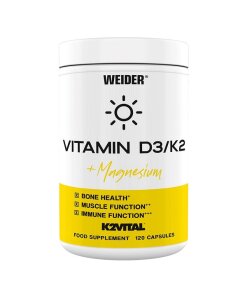 Weider - Vitamin D3/K2 + Magnesium - 120 caps
