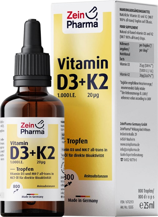 Zein Pharma - Vitamin D3 + K2 - 25 ml.