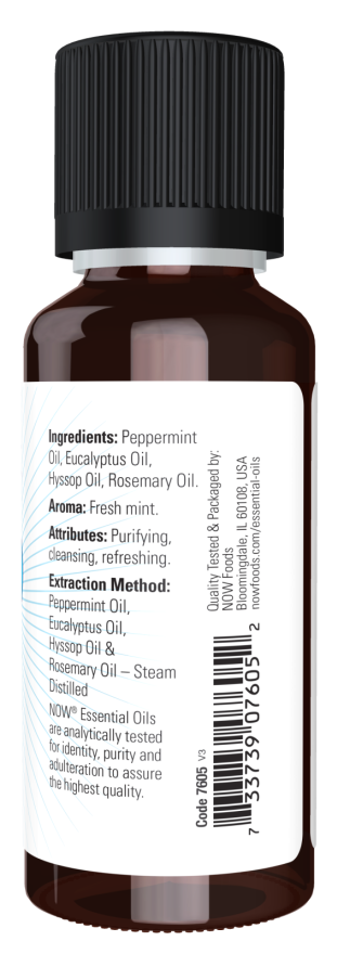 NOW Foods - Mešanica eteričnih olj Clear the Air, 30 ml - slika 2