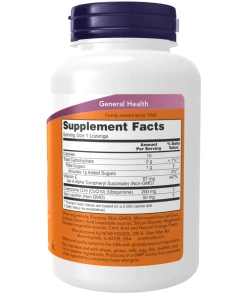 NOW Foods - CoQ10 z lecitinom in vitaminom E, 200 mg, žvečljive tablete, 90 pastil