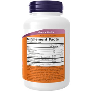 NOW Foods - CoQ10 z lecitinom in vitaminom E, 200 mg, žvečljive tablete, 90 pastil