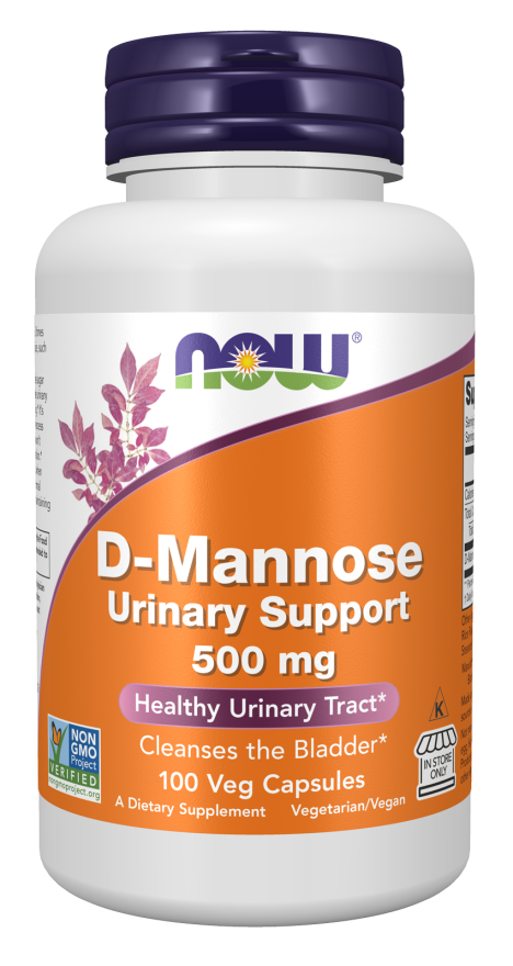 NOW Foods - D-Mannose 500 mg, 60 kapsul - slika 4