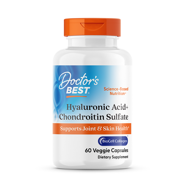 Doctor's Best Hyaluronic Acid + Chondroitin Sulfate with BioCell Collagen