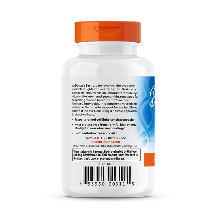 Doctor's Best - Naravni izboljševalci vida - 60 mehkih kapsul - slika 3