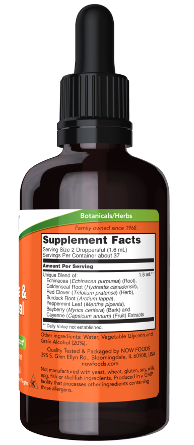 NOW Foods - Ehinaceja in zlati pečat Plus - 60 ml - slika 2