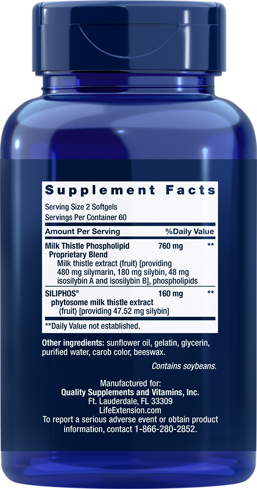 Life Extension - Napredni Mlečni Čiček - 120 mehkih kapsul - slika 2