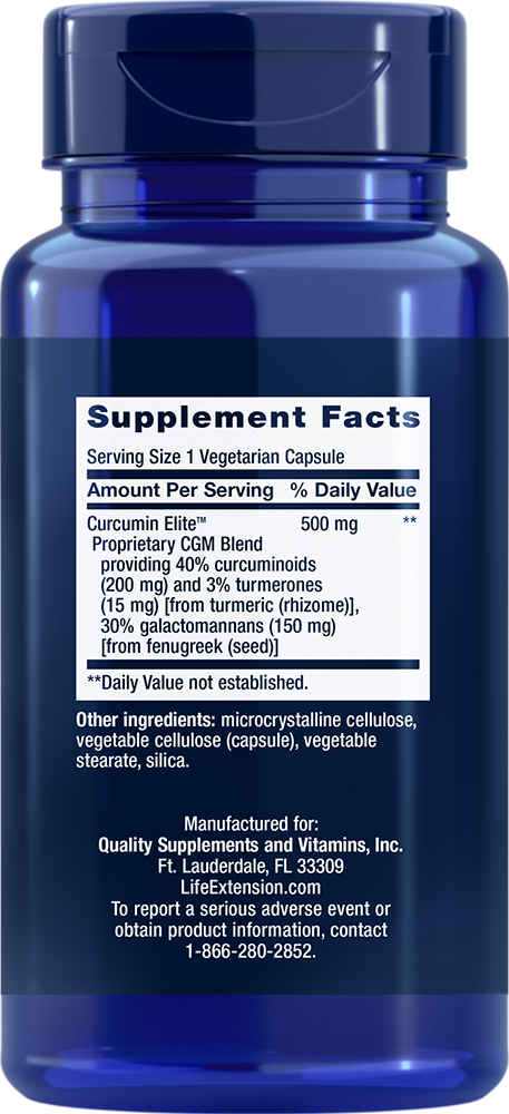 Life Extension - Curcumin Elite ekstrakt kurkume, 30 kapsul - slika 2