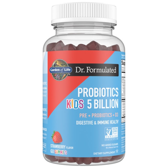 Dr. Formulated Probiotics - Otroški probiotični gumi bonboni z okusom jagode, 5 milijard, 60 bonbonov - slika 2