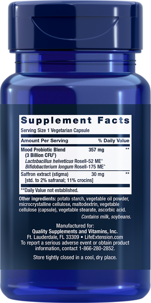 Life Extension - Florassist za izboljšanje razpoloženja, 30 kapsul - slika 2