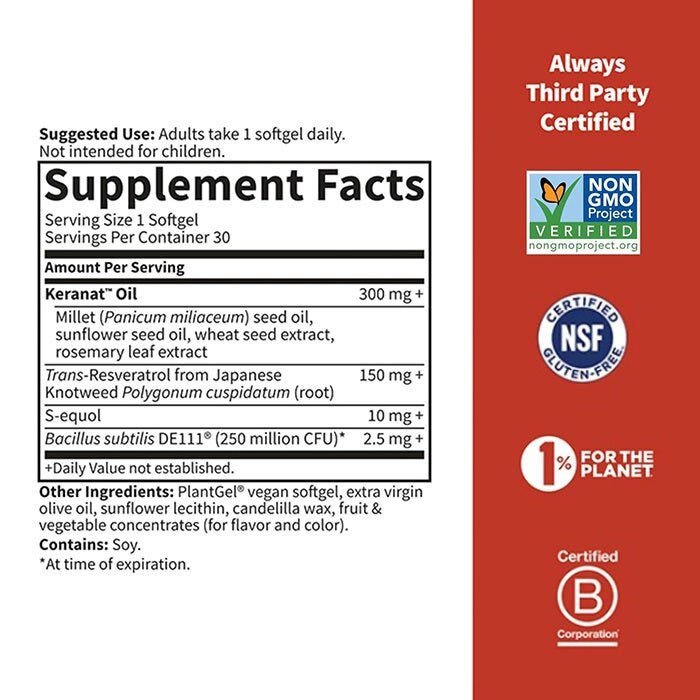 Garden of Life - Zeliščni dodatek za menopavzo in rast las, 30 veganskih mehkih kapsul - slika 2