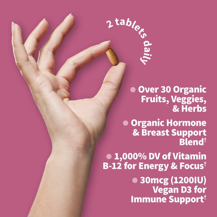 Mykind Organics - Multivitamini za ženske nad 40 let, 120 veganskih tablet - slika 3