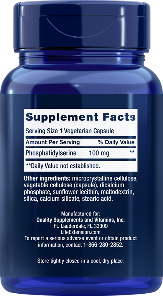 Life Extension - PS kapsule, 100 mg - 100 kosov - slika 2