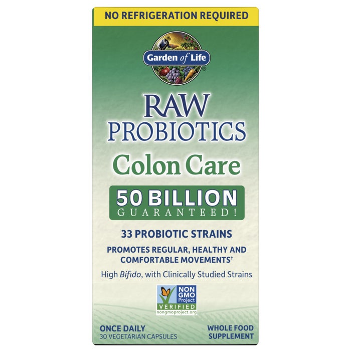 Eco Supplements - Raw Probiotics Colon Care Shelf-Stable 30 Capsules
