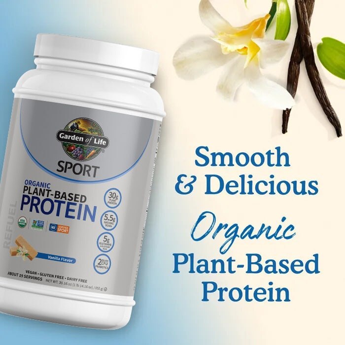 Have af Livet - Športni ekološki rastlinski proteini, vanilija - 806g - slika 3