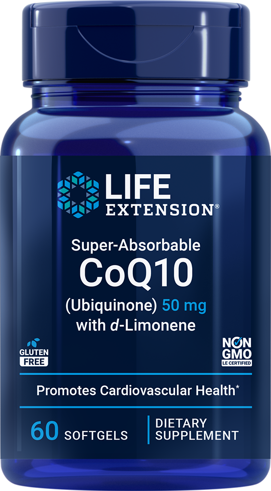 Eco Supplements - Super-Absorbable CoQ10 (Ubiquinone) with d-Limonene