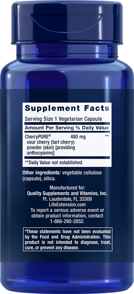 Life Extension - Višnjev ekstrakt CherryPure, 60 kapsul - slika 2