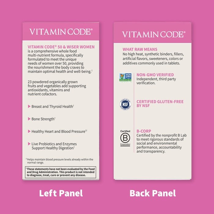 Vitamin Code - Življenjska moč za ženske nad 50 let, 240 kapsul - slika 3