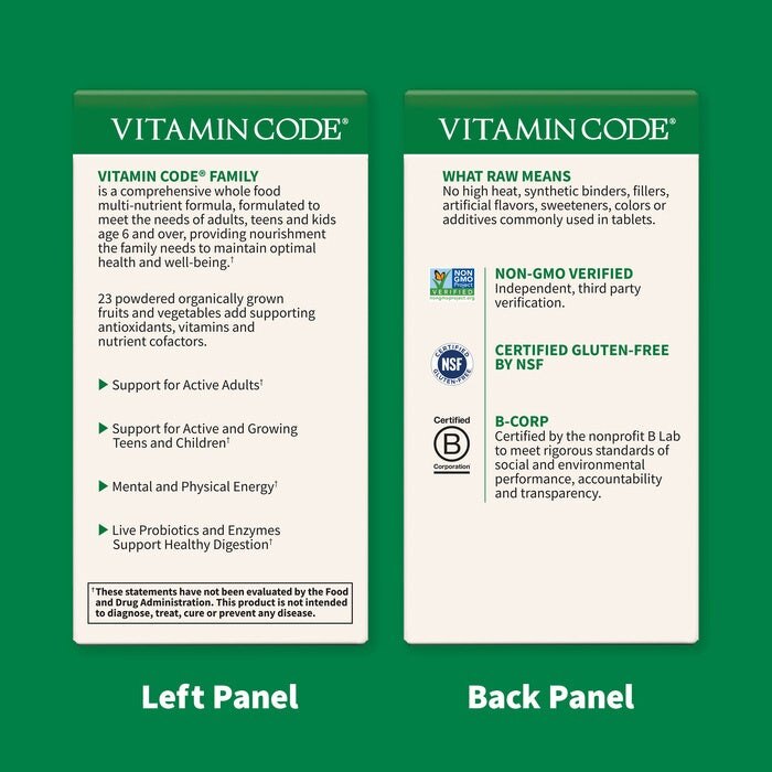 Vitamin Code - Multivitamini za družino, 120 kapsul - slika 3