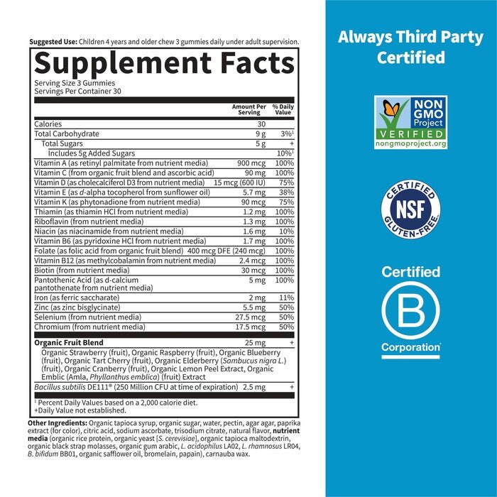 Livets have - Multivitamini za otroke z železom v obliki gumijev, pomaranča - 90 gumijev - slika 2