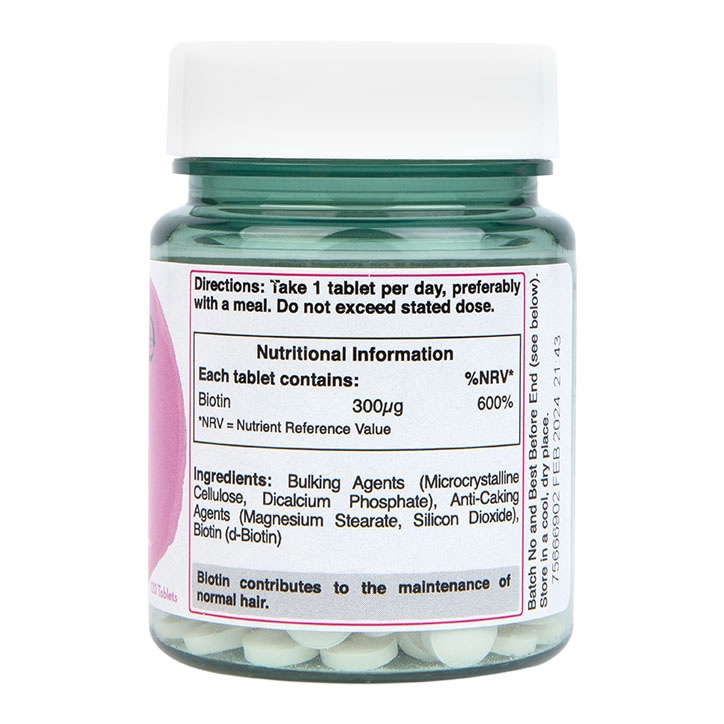 Holland & Barrett - Biotin, 300 mcg, 120 tablet - slika 3