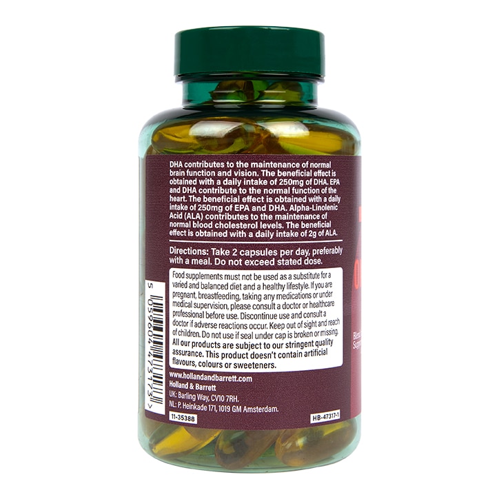 Holland & Barrett - Visoka moč Triple Omega 3-6-9, 60 kapsul - slika 2