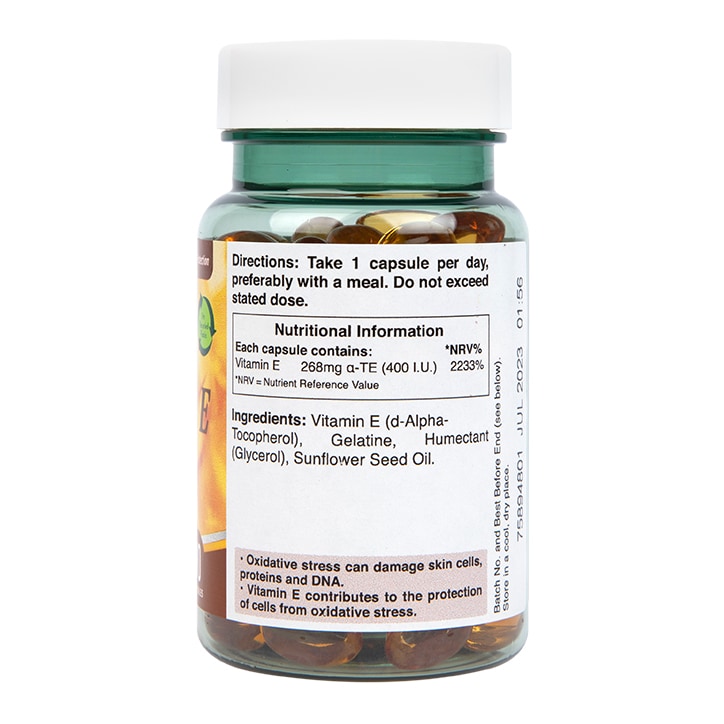 Holland & Barrett - Naravni vitamin E, 400 IU - 90 kapsul - slika 3