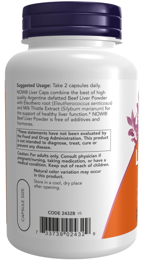 NOW Foods - Kapsule za jetra - 100 kapsul - slika 3