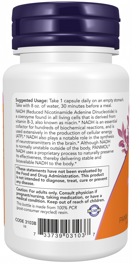 NOW Foods - NADH, 10 mg - 60 kapsul - slika 3