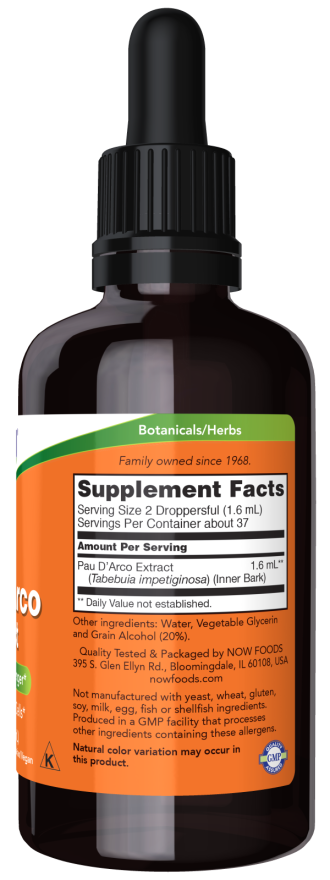 NOW Foods - Ekstrakt Pau D'Arco, 59 ml - slika 2