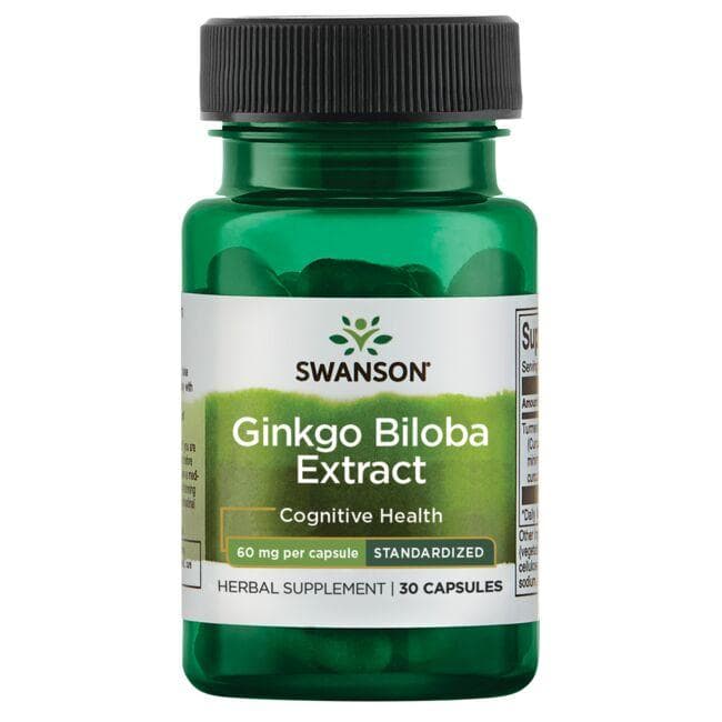 SWANSON Ginkgo Biloba ekstrakt 60mg 30 kaps