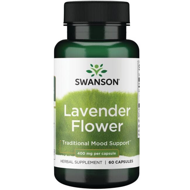 SWANSON Lavender flower Lawenda 400mg 60kaps