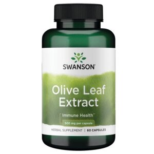 SWANSON Olive Leaf Extract 500mg 60 kaps