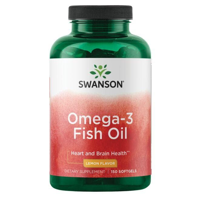 SWANSON Omega-3 smak cytrynowy 150 ¿elek