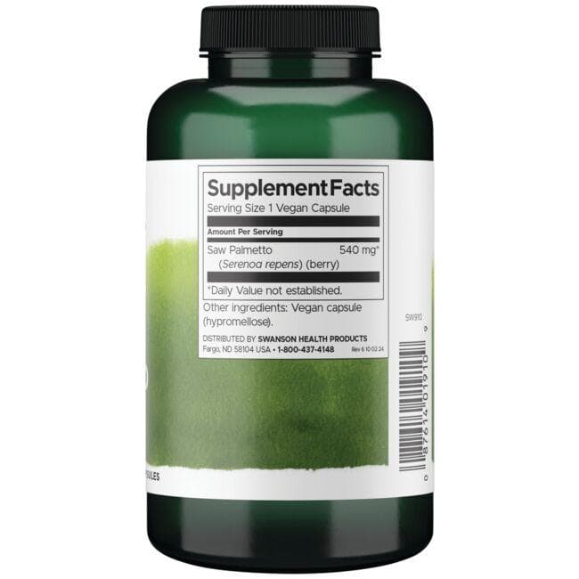 Swanson - Saw Palmetto 540 mg, 250 kapsul - slika 2