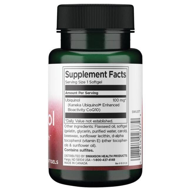 Swanson - Ubikinol 100 mg, 60 kapsul - slika 2