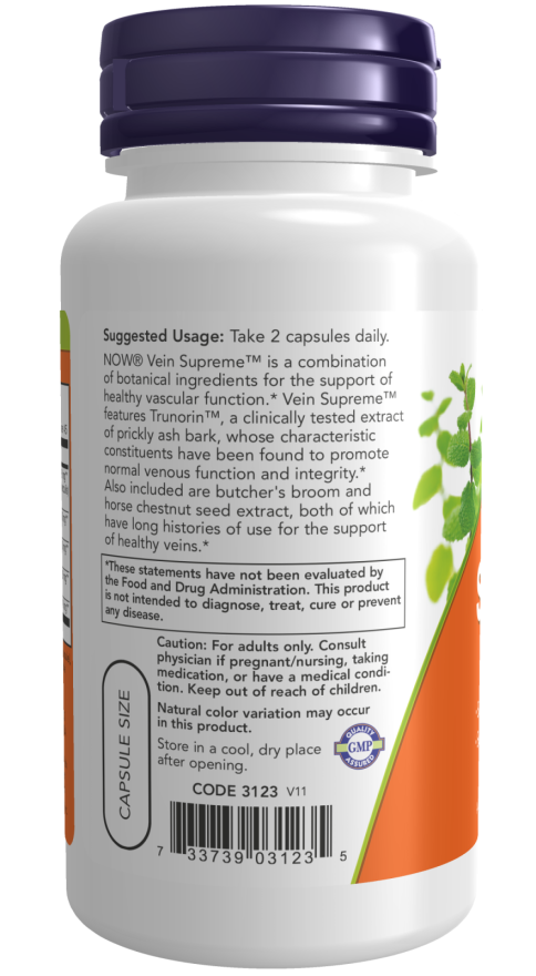 NOW Foods - Vene Supreme - 90 kapsul - slika 3
