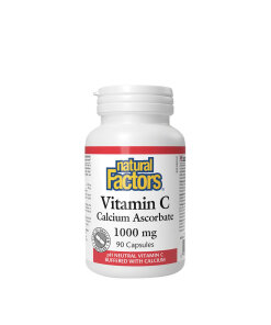 Natural Factors Vitamin C Calcium Ascorbate 1000 mg (90 Capsules)