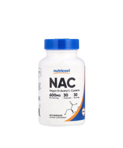 Nutricost - N-Acetyl L-Cysteine (NAC) 600 mg (30 Capsules)